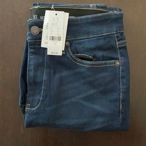 High waisted skinny jeans